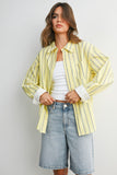 Striped Long-sleeve Button-up Shirt