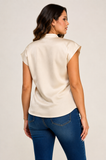 Neck Trim Detail Top