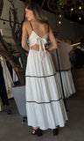 Open Back Sleeveless Maxi Dress