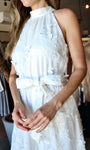 Textured Sleeveless Midi Dress