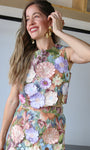 Floral Embellished Graphic Tanks