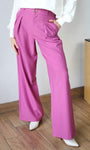 High Rise Pleated Wide Leg Trousers