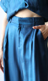 High Waist Tailored Wide Pants