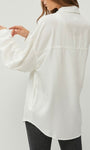 Oversize Linen Short Sleeve Shirt