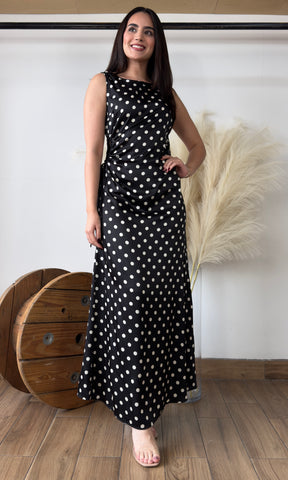 Polka Dot Sleeveless Dress