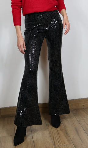 Black Sequin Pants