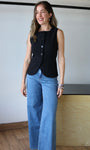 Sleeveless Round Neck Vest Top