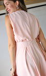Sleeveless Draped Scarf-neck Jumpsuit