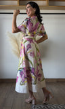 Lilac Flower Print Dress
