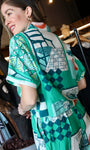 Green Print Button Shirt