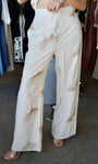 Embroidered Palm Pants