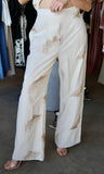 Embroidered Palm Pants