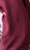 Pocket Detail Rib Knit Dress