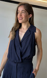 Navy Sleeveles Top
