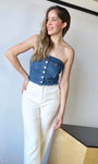 Denim Corset Top