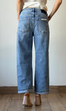 High Rise Ankle Boyfriend Cuffed Jeans