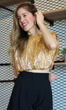 Metalic Gold Blouse