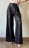 Pleated High-waisted Wide Pants