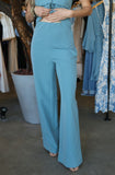 Blue High-waisted Pants