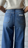 Mid Rise Wide Leg Jeans