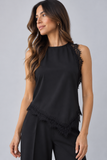 Halter Lace Trim Top