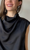 Cowl Neck Sleeveless Top