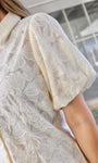 Lace Balloon Sleeve Blouse