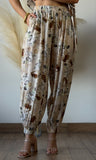 Flower Print Pants