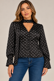 Polka Dot Scarf Top
