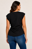 Waist Gold Trim Detail Top
