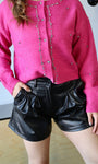 PU Leather Shorts