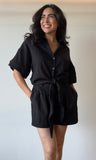 Flowy Short Sleeve Tie Top