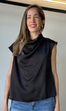 Cowl Neck Sleeveless Top