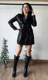 Sequins Blazer Dress