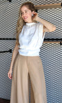 Jewel Neck Muschel Top