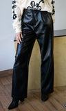Darted PU Pants