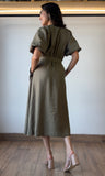 Olive Belted Dress