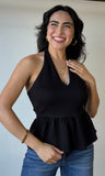 Black Halter Top