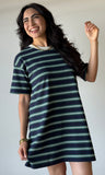 Stripe Short Sleeve T-shirt Dress
