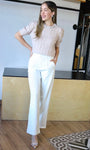 White Vertigo Blazer Pants
