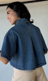 Denim Button Top