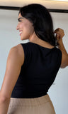 Asymmetric Button Top