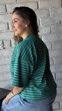 Round Neck Stripe Everyday Top