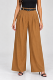 Belted Pleat Detail Pants