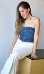 Denim Corset Top