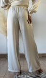 Rhinestone Detail Elastic Pants&nbsp