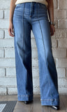 Mid Rise Wide Leg Jeans