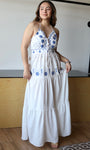 Tiered Maxi Dress With Embroidery Detail