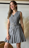 Tweed Sleeveless Mini Dress