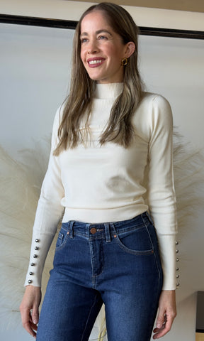 Rib High-neck Sweater